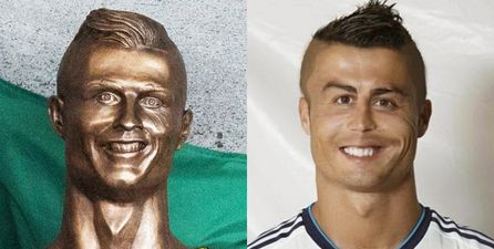 Former Newcastle player joins Cristiano Ronaldo statue pisstaking with perfect comparison