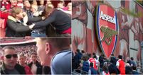 Footage reportedly shows Arsenal fans fighting one another at the Emirates