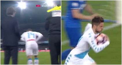 Napoli forward scores eight seconds after coming onto the pitch against Juventus