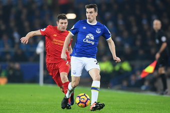 Everton fans unfurl quality banner for the injured Seamus Coleman