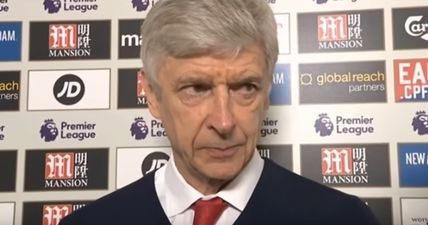 Arsene Wenger’s reaction to the mere mention of Arsenal fans says it all