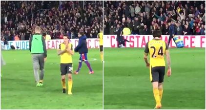 Hector Bellerin may regret applauding the Arsenal fans after Crystal Palace defeat