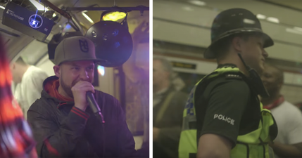 Someone had a full-on rave in a London Tube carriage and obviously the police got involved