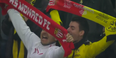 Dortmund and Monaco fans join together to sing You’ll Never Walk Alone