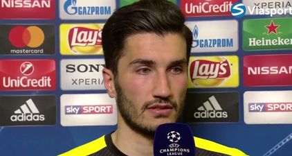 Dortmund star Nuri Sahin gives a remarkably brave and moving post-match interview