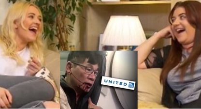 Gogglebox sisters are criticised for making inappropriate ‘joke’ about United Airlines