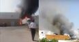 Plane crashes near supermarket in Portugal