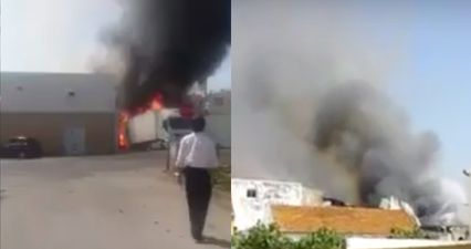 Plane crashes near supermarket in Portugal