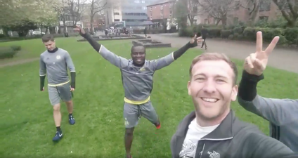 WATCH: Anderlecht players spotted training in Manchester city centre ahead of Europa tie with Man United