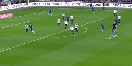 There’s no leather left on the ball after Nemanja Matic’s rocket against Spurs