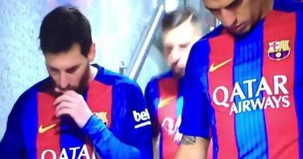 It sure looked like Lionel Messi spat out a tooth like it was no big deal after Marcelo elbow