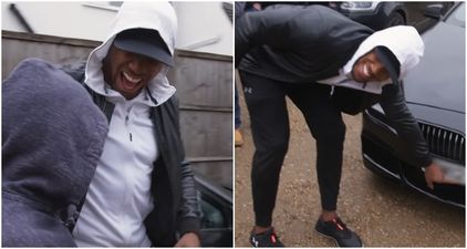 Anthony Joshua surprises his first boxing coach with a brand new car