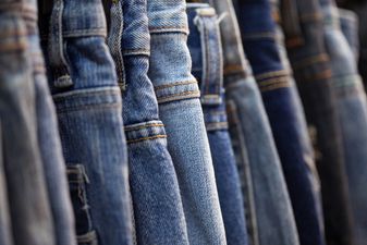 A fashion store is selling these pairs of dirty jeans for a little over £350