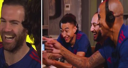 Jesse Lingard and Ashley Young team up to prank Juan Mata with very odd drawings