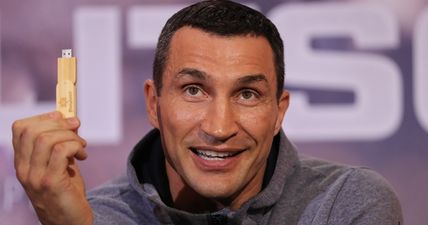 Wladimir Klitschko rubbishes eye injury rumour and explains point of memory stick