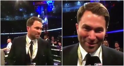 Lots of people enjoyed the reaction of the Wembley crowd towards Eddie Hearn