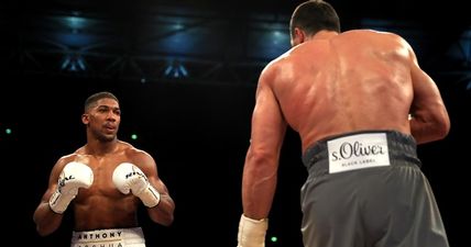 Anthony Joshua reveals what he said to Wladimir Klitschko late on in the fight