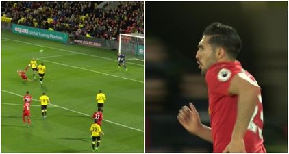 The reaction of Watford fans to Emre Can’s goal says it all