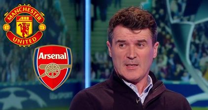 Roy Keane just couldn’t resist a dig at Arsenal ahead of Manchester United game