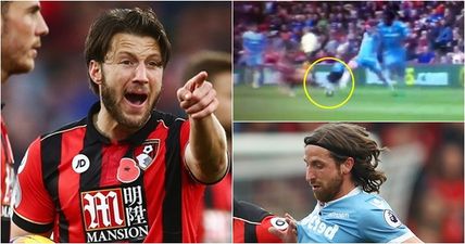 Harry Arter extremely lucky to escape a red card for crunching tackle on Joe Allen