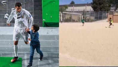 Proud parent Cristiano Ronaldo shares footage of son’s impressive chip