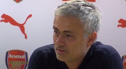 Jose Mourinho couldn’t resist having a cheeky pop at Arsenal in his post-match interview