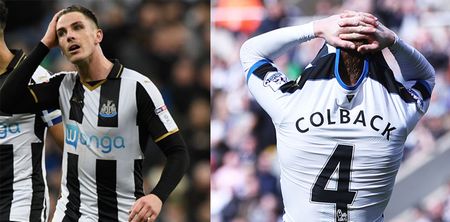 Ciaran Clark’s celebratory selfie with Jack Colback really is quite something