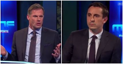 Watch Jamie Carragher and Gary Neville go at it in amazing debate over Jose Mourinho