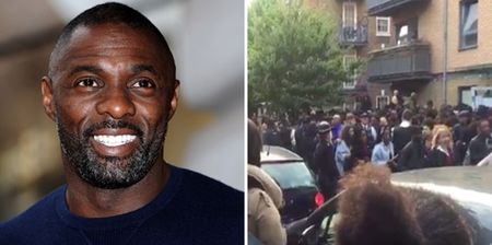 Idris Elba had a casting call in London for his new film and the reaction was crazy