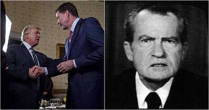 Donald Trump compared to Richard Nixon after firing FBI Director James Comey