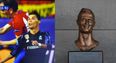 Cristiano Ronaldo (and statue) mocked after Real star is clattered by Diego Godin