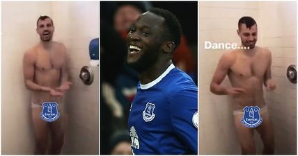 Oh this? Just Romelu Lukaku ordering Morgan Schneiderlin to dance in world’s tiniest underpants