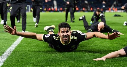 The showers at the Hawthorns hosted Diego Costa’s finest moment on Friday night