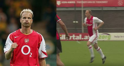 Watch Dennis Bergkamp roll back the years to score stunner for Ajax old boys