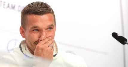 Arsenal fans are lapping up Lukas Podolski’s latest piece of trolling