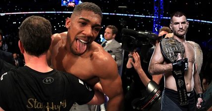 The UFC heavyweight champion wants a shot at Anthony Joshua