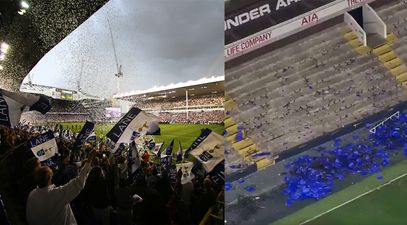 The demolition team have wasted no time at all at White Hart Lane…