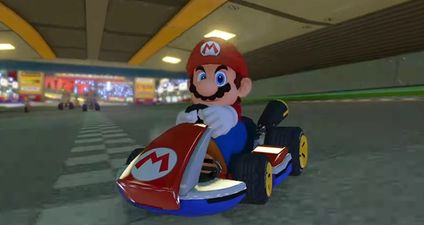 An offensive gesture has been removed in the latest update for the new Mario Kart game