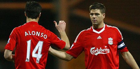 Steven Gerrard’s farewell to Xabi Alonso may be the most beautiful of all