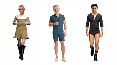 12 politicians in male romper suits just because