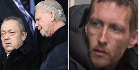 West Ham’s co-owner is looking for the homeless hero in Manchester to give him a home and cash