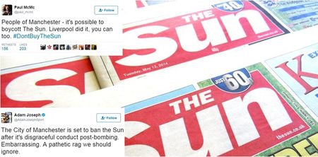 There’s a petition to ban The Sun in Manchester after their appalling coverage of the attack