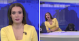 A dog interrupted a live news broadcast and gave the presenter the shock of her life