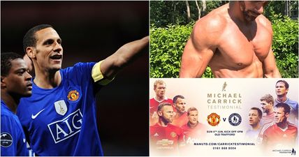 Both Patrice Evra and Rio Ferdinand are in outrageous shape for Michael Carrick’s testimonial