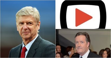 Piers Morgan and Arsenal Fan TV didn’t wait long to respond to news of Arsene Wenger’s contract