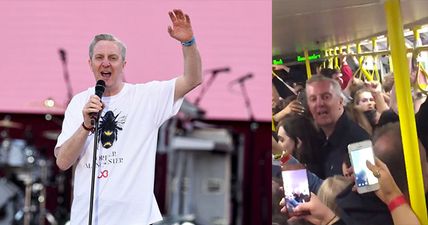 Watch Tony Walsh give a special performance of This Is The Place on tram after One Love Manchester concert