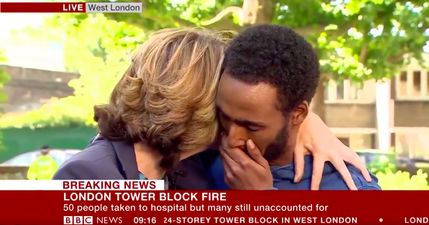 Grenfell Tower resident breaks down as he describes people jumping from burning building