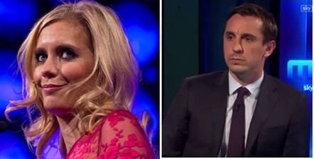 Gary Neville has strongly defended Rachel Riley after she leaves Sky Sports