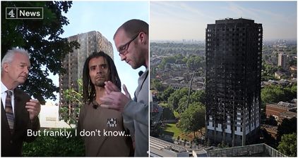 Tower block resident’s interview is extremely difficult to watch