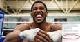 Anthony Joshua had a fantastic response to approach for fight on Mayweather vs. McGregor card